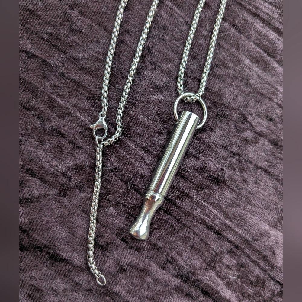 Unisex Stainless Calm Breathing Necklace - Picture 5 of 16